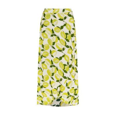 Fabienne Chapot rok Cora met all over print geel/ groen