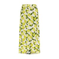 Fabienne Chapot rok Cora met all over print geel/ groen - thumbnail