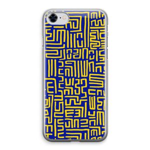 Majorelle Blue Print: iPhone 8 Transparant Hoesje