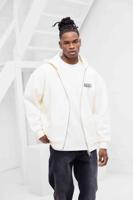 Equalité Societe Oversized Full Zip Hoodie Heren Gebroken Wit - Maat M - Kleur: Gebroken WitZwart | Soccerfanshop
