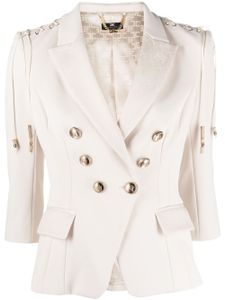 Elisabetta Franchi blazer à boutonnière croisée - Tons neutres
