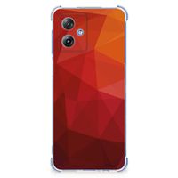 Shockproof Case voor Motorola Moto G54 Polygon Red