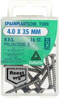 Sp.pl.schr.torx 4,0x35mm rvs 16st - Deltafix