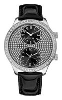 Horlogeband Guess W10558L2 / W85053G2 / W10558L1 Leder Zwart