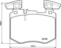 Remblokkenset, schijfrem BREMBO, u.a. fÃ¼r Mercedes-Benz