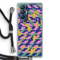 Skew Blush 1: Oppo Find X3 Neo Transparant Hoesje met koord