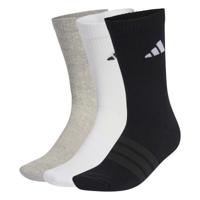 adidas Cushioned Sportswear Crew Sokken 3-Pack Grijs Wit Zwart