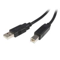 Kabel USB A naar USB B Startech USB2HAB2M Zwart