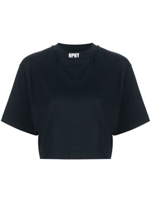 Heron Preston t-shirt crop à logo brodé - Noir