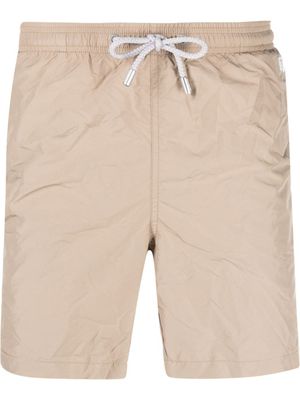 MC2 Saint Barth short de bain à patch logo - Tons neutres