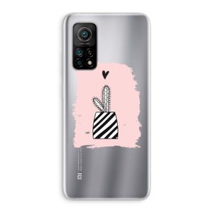 Zwart-wit cactus: Xiaomi Mi 10T 5G Transparant Hoesje