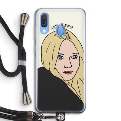Ashley: Samsung Galaxy A40 Transparant Hoesje met koord