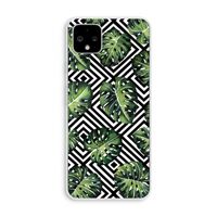 Geometrische jungle: Pixel 4 XL Transparant Hoesje