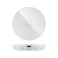 Draadloze oplader rond - 7 Watt - 2000mA - 5V - Oplaadstation - plat model - inductietechniek - Wit