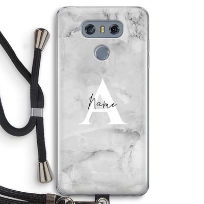 Ivory Marble: LG G6 Transparant Hoesje met koord