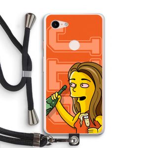 Jamie Lee Simpson: Pixel 3 XL Transparant Hoesje met koord