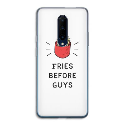 Fries before guys: OnePlus 7 Pro Transparant Hoesje
