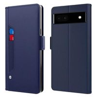 Make-up Spiegel Google Pixel 6a Flip Hoesje - Blauw