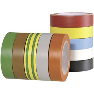 HellermannTyton 710-00146 710-00146 Isolatietape HelaTape Flex 15 Rood, Grijs, Geel, Groen, Blauw, Oranje, Wit, Bruin, Zwart (l x b) 10 m x 15 mm 10 stuk(s)