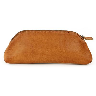 Bear Design Leren Make Up Tasje / Etui Maarten Cognac
