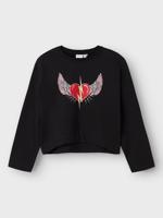 Name it zomer sweater meisjes - zwart - Nkfrositta