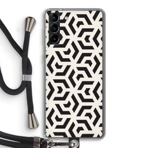 Crazy pattern: Samsung Galaxy S21 Plus Transparant Hoesje met koord