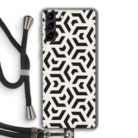 Crazy pattern: Samsung Galaxy S21 Plus Transparant Hoesje met koord