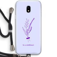 Be a wildflower: Samsung Galaxy J3 (2017) Transparant Hoesje met koord