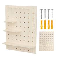 Houten whiteboard-organizer Maclean, lichte houtkleur, 60x80 cm, max. 20 kg, MC-131 WD
