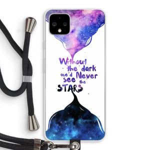 Stars quote: Pixel 4 XL Transparant Hoesje met koord
