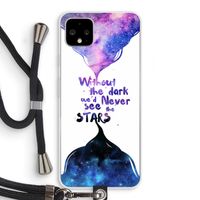 Stars quote: Pixel 4 XL Transparant Hoesje met koord