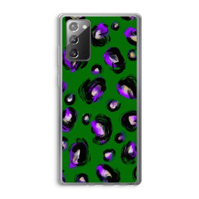 Green Cheetah: Samsung Galaxy Note 20 / Note 20 5G Transparant Hoesje