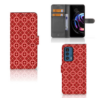 Motorola Edge 20 Pro Telefoon Hoesje Batik Rood