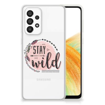 Samsung Galaxy A33 5G Telefoonhoesje met Naam Boho Stay Wild Samsung Galaxy A33 5G Telefoonhoesje met Naam Boho Stay Wild