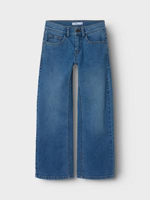 Name it winter jeansbroek meisjes - blauw - wide leg fit - NkfRose