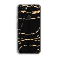 Gouden marmer: Google Pixel 3a Transparant Hoesje