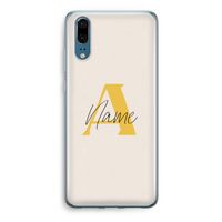 Amber Script: Huawei P20 Transparant Hoesje