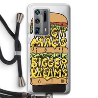 Big Macs Bigger Dreams: Huawei P40 Pro Plus Transparant Hoesje met koord