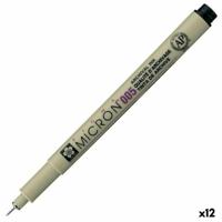 Markeerstiften Talens Sakura PIGMA MICRON 005 Zwart (12 Stuks)