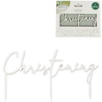 Ginger Ray taart topper christening 16 cm | 20 stuks