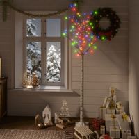 VidaXL Kerstboom wilg 180 meerkleurige led&apos;s binnen en buiten 1,8 m
