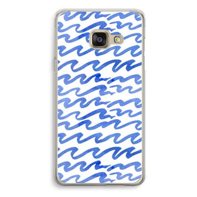 Blauwe golven: Samsung A3 (2017) Transparant Hoesje
