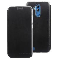 Litchi textuur horizontale FlipTransparent TPU + lederen Case voor LEAGOO M9 Pro(Black)