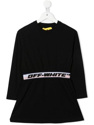 Off-White Kids robe courte à taille logo - Noir