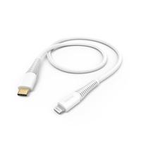 Hama USB-laadkabel USB 2.0 Apple Lightning stekker, USB-C stekker 1.50 m Wit 00201603