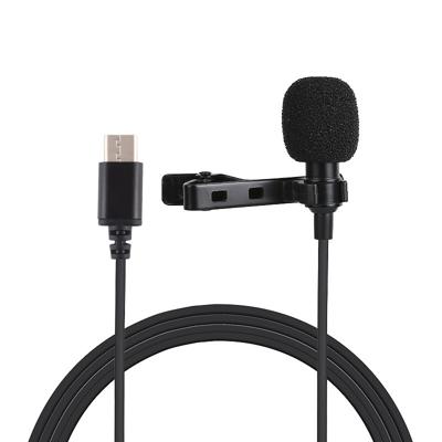 PULUZ 1.5 m USB-C/type-C Jack lavalier bedrade condensator opname microfoon