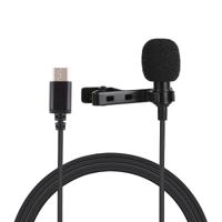 PULUZ 1.5 m USB-C/type-C Jack lavalier bedrade condensator opname microfoon