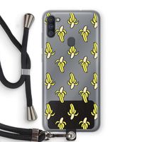 Bananas: Samsung Galaxy A11 Transparant Hoesje met koord Bananas: Samsung Galaxy A11 Transparant Hoesje met koord