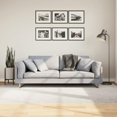 VidaXL Vloerkleed iza laagpolig scandinavisch 160x230 cm crèmekleurig