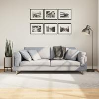 VidaXL Vloerkleed iza laagpolig scandinavisch 160x230 cm crèmekleurig